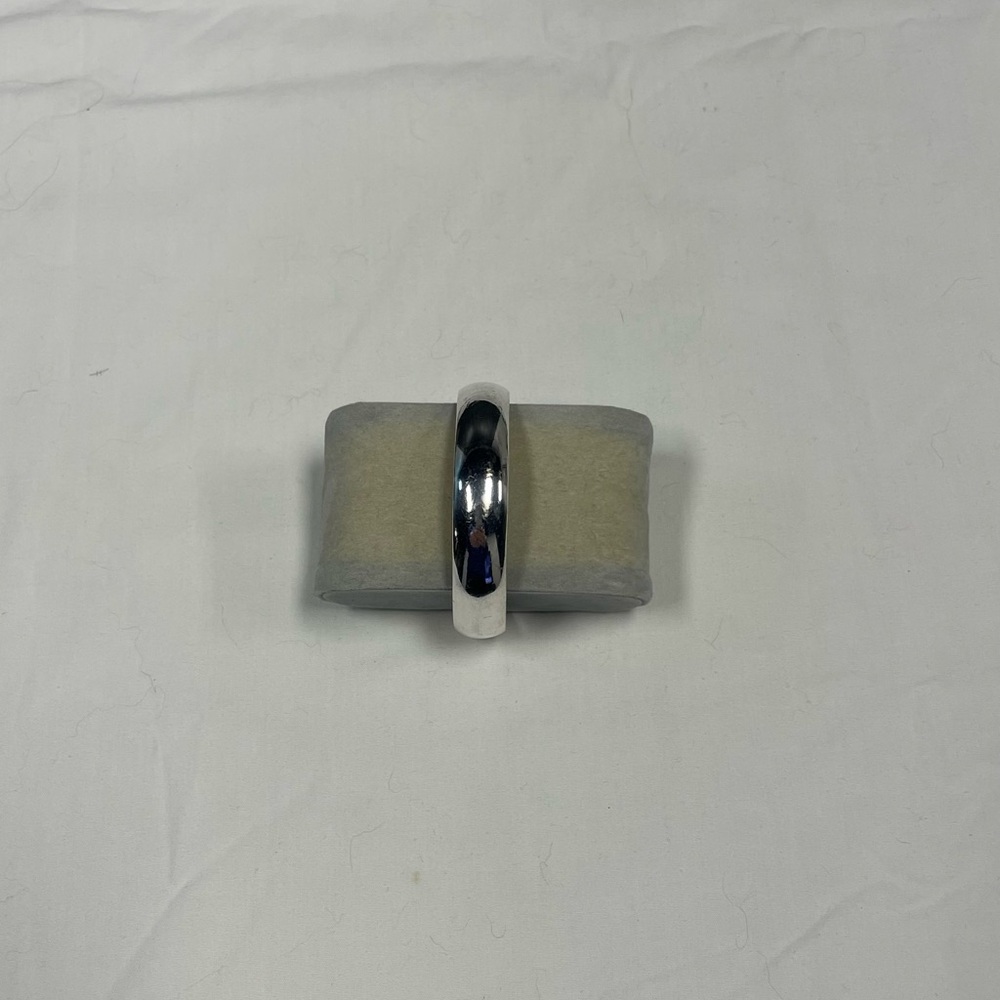 Vintage Chester J Nez Sterling Silver Navajo Cuff Bracelet